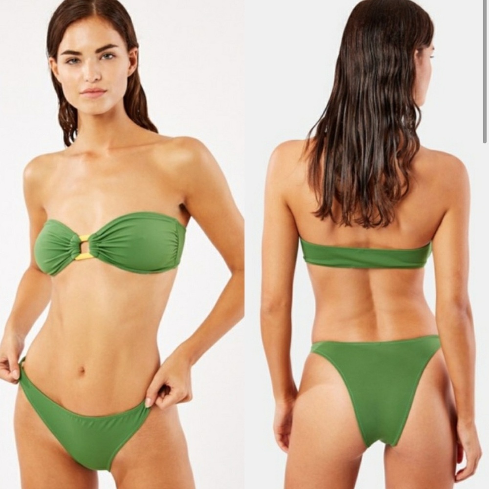 NWT Solid & Striped Tati Savana Green Bikini - Picture 2 of 9